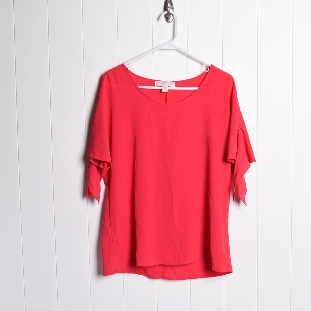 MICHAEL Michael Kors pink Boxy Short Sleeve Blouse size Medium